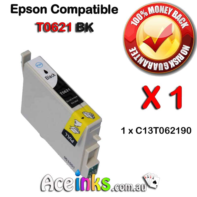 Compatible EPSON T0621 Black Single